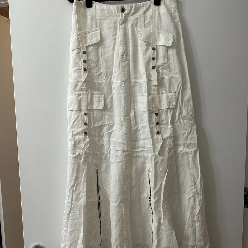 Free People What You Waiting For Maci Skirt in sea salt - Picture 3 of 6